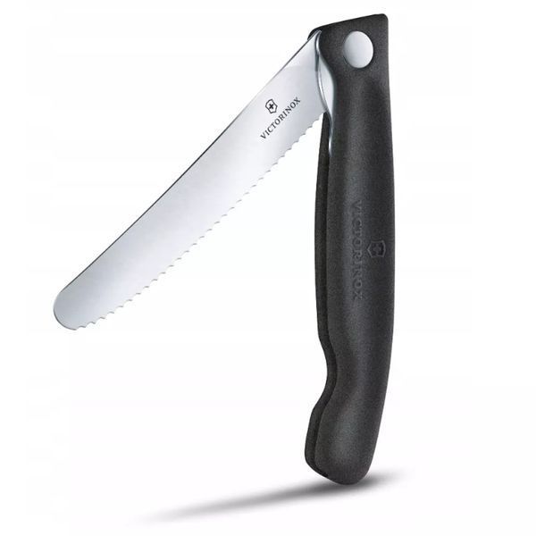 Набір для пікніка 3 в 1 Victorinox SWISS Classic Picnic складаний серрейторний ніж, виделка, ложка, пластиковий бокс 6.7193.3F V77554382 фото