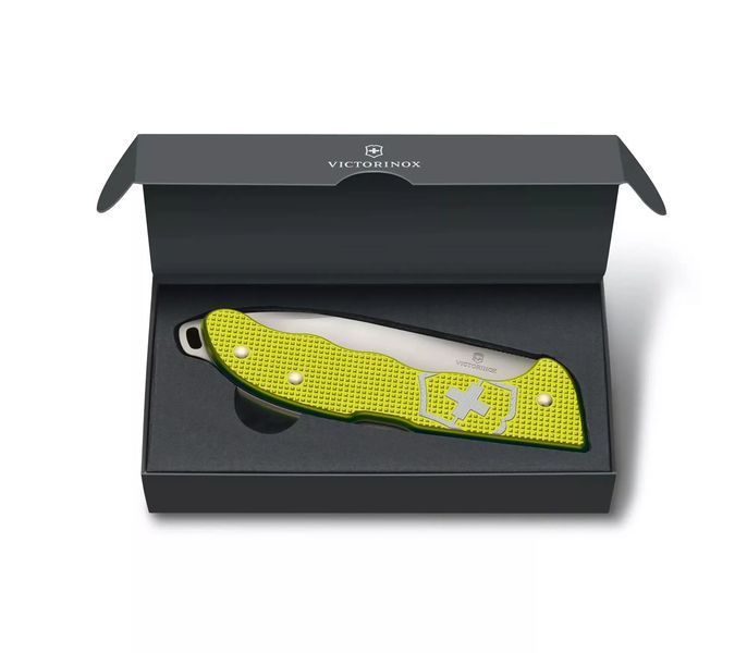 Швейцарський ніж Victorinox Hunter Pro Alox Limited Edition 2023 136мм 4 рельєфний функції Жовтий (0.9415.L23) V77552265 фото
