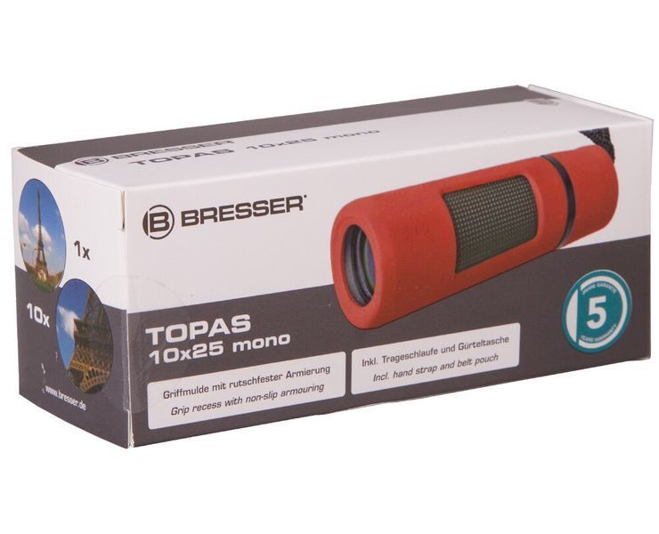 Монокуляр Bresser Topas 10x25 Red 8911028E8G000 фото