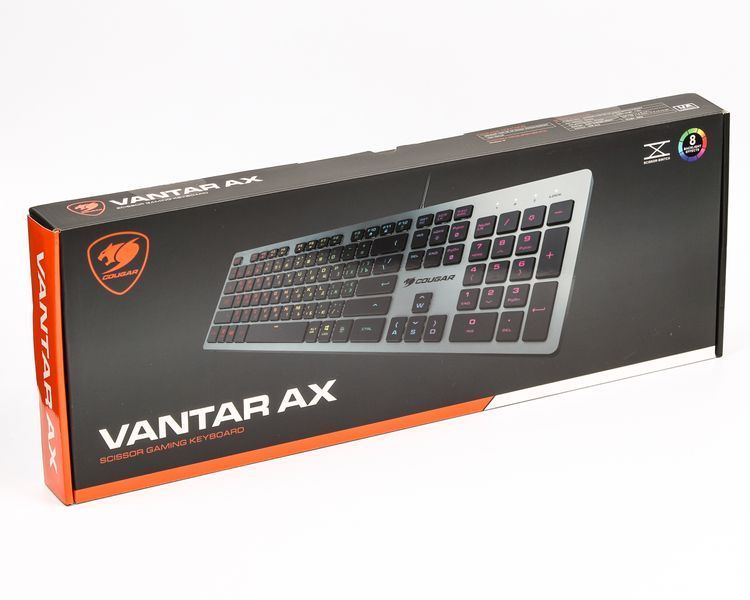 Клавіатура ігрова Cougar Vantar AX, з підсвічуванням, чорний колір, USB VANTAR AX Black 1605002 фото