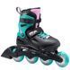 Rollerblade роликові ковзани Fury black-sea green 29-33 29308 фото 1