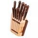 Кухонний набір Victorinox WOOD Cutlery Block на 12 предметів з дерев'яними ручками на підставці 5.1150.11 V77554316 фото 1
