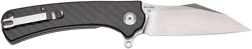 Ніж CJRB Talla CF Black SW D2 Чорний J1901-CF 27980228 фото