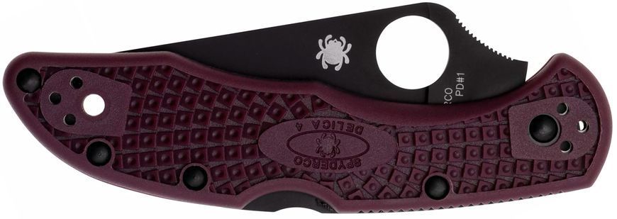 Ніж Spyderco Delica 4 Lightweight BB Micro-Melt PD1 FRN Burgundy C11BGBKP 871696 фото
