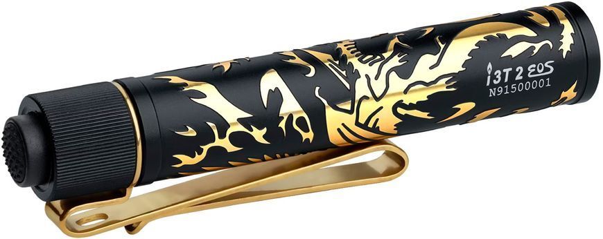 Ліхтар Olight I3T 2 EOS Dragon & Phoenix Golden 0.0000.0843 23704381 фото