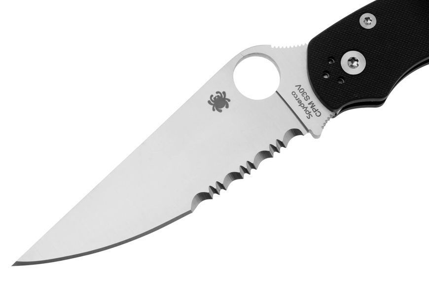 Ніж Spyderco Military 2 PS G-10 Полусеррейтор Black C36GPS2 871705 фото