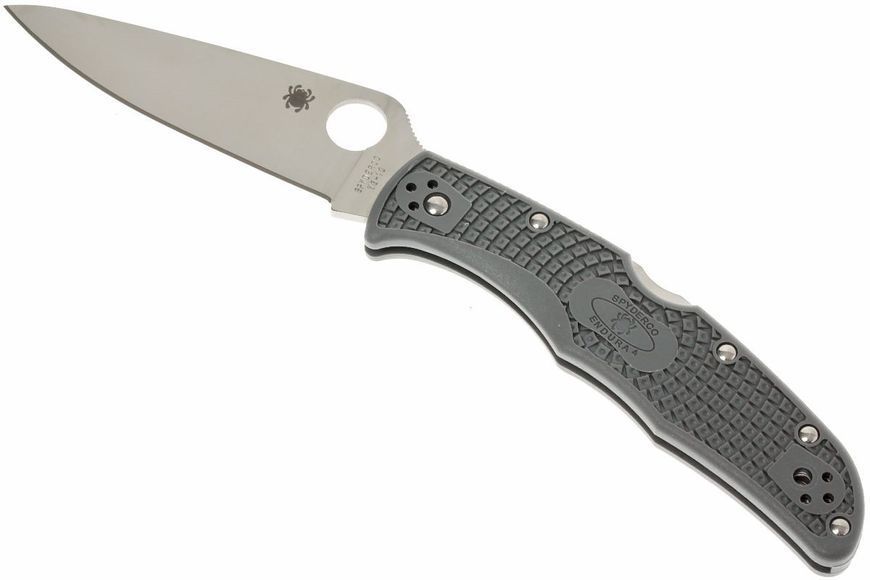 Нож Spyderco Endura 4 Flat Ground Серый C10FPGY 870132 фото