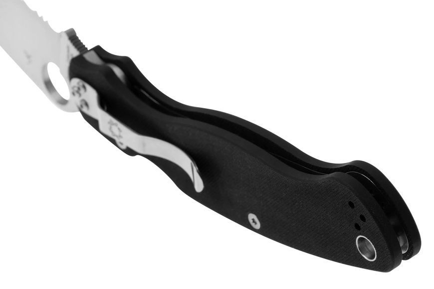 Ніж Spyderco Military 2 PS G-10 Полусеррейтор Black C36GPS2 871705 фото