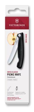 Нож для пикника складной Victorinox Swiss Classic Picnic Серрейтор Черный 6.7833.F V77554434 фото