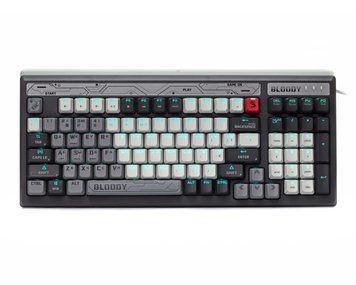 Механічна ігрова клавіатура Bloody B950 (Warrior Grey), сіра, RGB підсвічування клавіш, USB B950 RGB (Warrior Grey) 1606303 фото