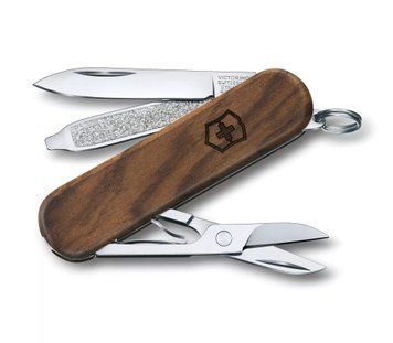Швейцарський ніж Victorinox Classic SD Wood 58 мм 6 функцій Горіх (0.6221.63) V77553585 фото