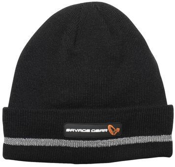 Шапка Savage Gear Reflex Beanie One size Black/Reflex 18541928 фото