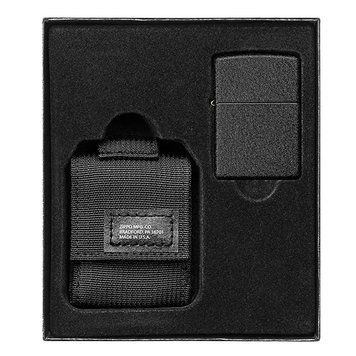 Зажигалка с чехлом Zippo 236 Blk Crackle Ltr Tactical Pouch OD Black GS 49402 V77550952 фото