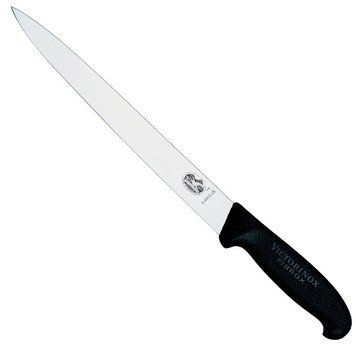 Ніж кухонний для нарізки Victorinox Fibrox 25 см Чорний 5.4403.25 4004463 фото