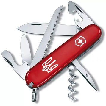 Швейцарський ніж Victorinox Camper Ukraine 91мм Тризуб білий (1.3613_T0010u) V77552847 фото