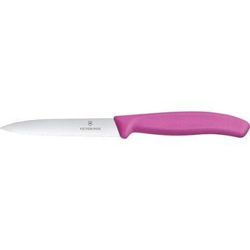 Ніж кухонний Victorinox SwissClassic серрейтор 10 см рожевий 6.7736.L5 4007060 фото