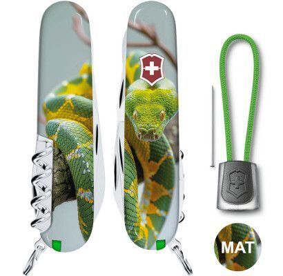 Швейцарський ніж Victorinox Swiss Army Climber Zodiac Зелена змія 1.3703.7_Z4270pk 4009115 фото