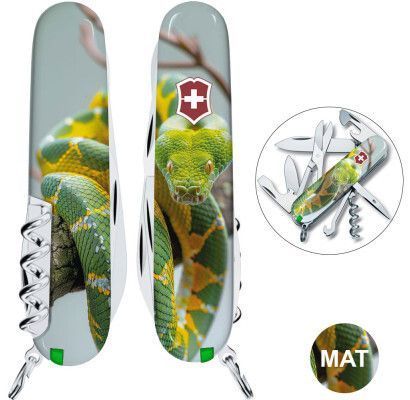 Швейцарський ніж Victorinox Swiss Army Climber Zodiac Зелена змія 1.3703.7_Z4270pk 4009115 фото