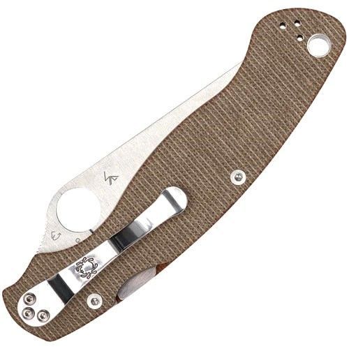 Ніж Spyderco Military 2 CPM Cru-Wear Micarta Brown C36MPCW2 871720 фото