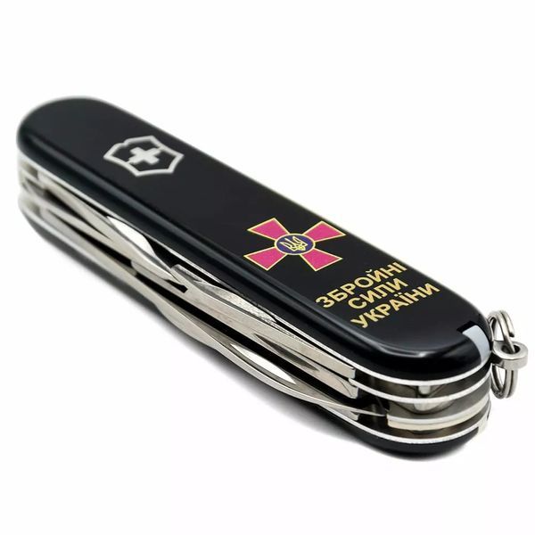 Швейцарський ніж Victorinox Climber Army 91 мм 14 функцій Емблема ЗСУ та Напис ЗСУ (1.3703.3_W1011u) V77552896 фото