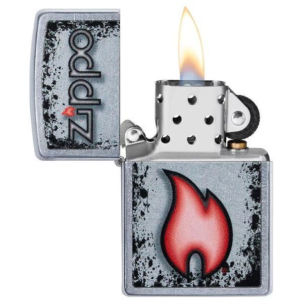 Запальничка бензинова Zippo Flame Design (49576) V77550502 фото