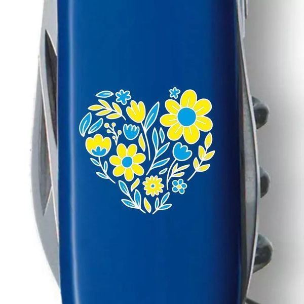 Швейцарский нож Victorinox Spartan Ukraine Цветочное сердце (1.3603.2_T1246u) V77553068 фото