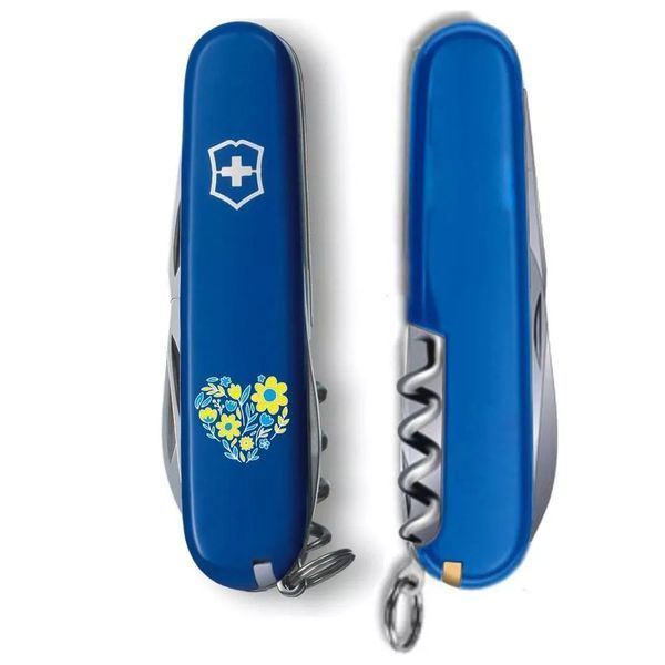 Швейцарский нож Victorinox Spartan Ukraine Цветочное сердце (1.3603.2_T1246u) V77553068 фото