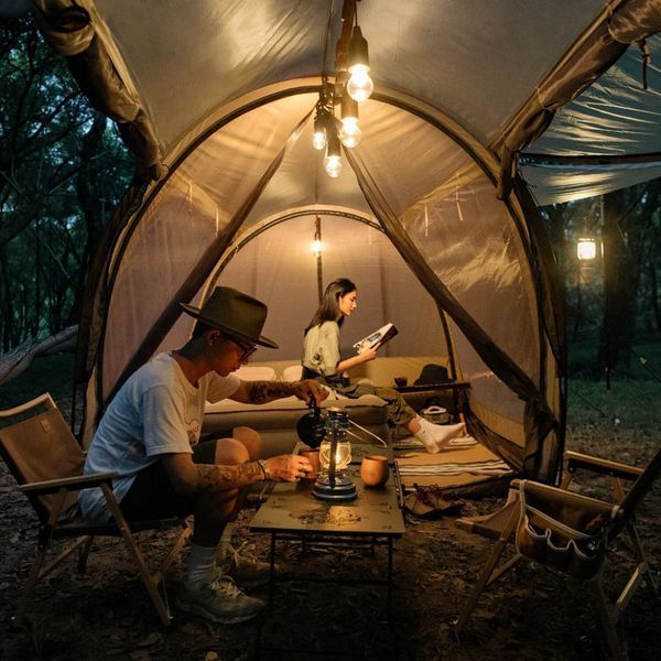 Фонарь уличного освещения с аккумулятором Naturehike NH21ZM002, Коричневый 94336 фото