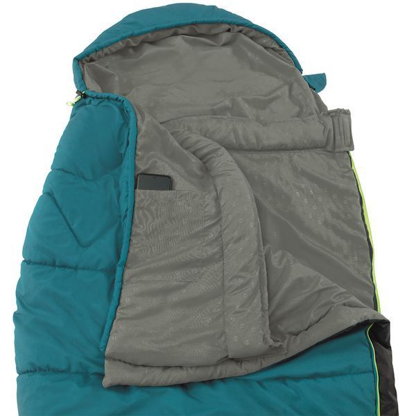Спальний мішок Outwell Pine Prime/-1&deg;C Turquoise Left (230345) 928742 фото