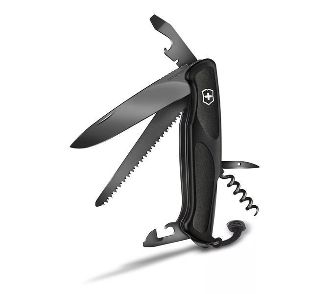 Швейцарський ніж Victorinox Ranger Grip 55 Onyx Black Чорний, подарункова коробка 0.9563.C31P V77554153 фото