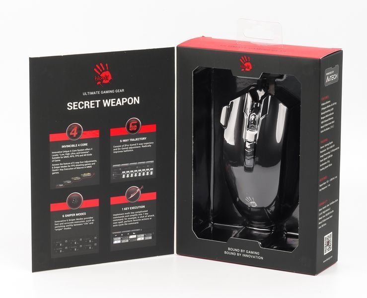 Миша ігрова A4-Tech Bloody V9MA, чорна, з підсвічуванням, USB V9MA Bloody (Black) 1605784 фото
