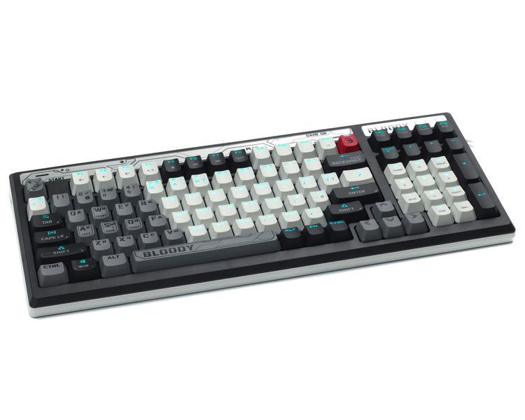 Механическая игровая клавиатура Bloody B950 (Warrior Grey), серая, RGB подсветка клавиш, USB B950 RGB (Warrior Grey) 1606303 фото