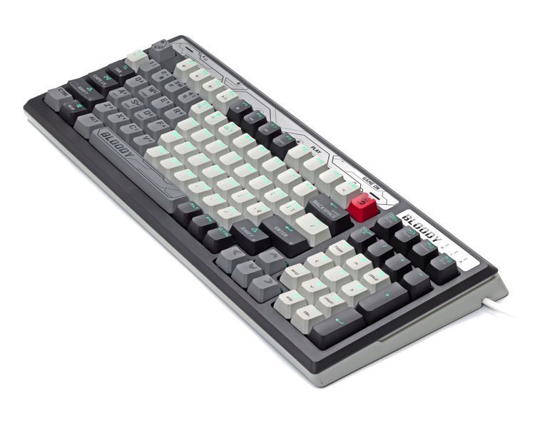 Механическая игровая клавиатура Bloody B950 (Warrior Grey), серая, RGB подсветка клавиш, USB B950 RGB (Warrior Grey) 1606303 фото