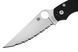 Нож Spyderco Military 2 G-10 Серрейтор Black C36GS2 871697 фото 3