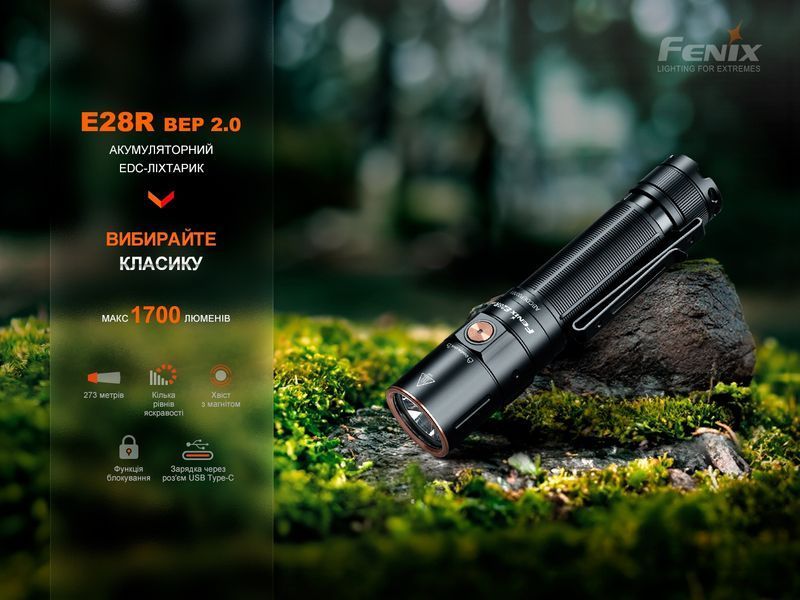 Ліхтар ручний Fenix E28R V2.0 98492 фото