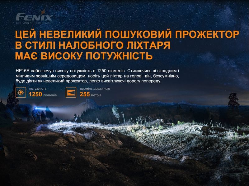 Фонарь налобный Fenix ​​HP16R 77077 фото
