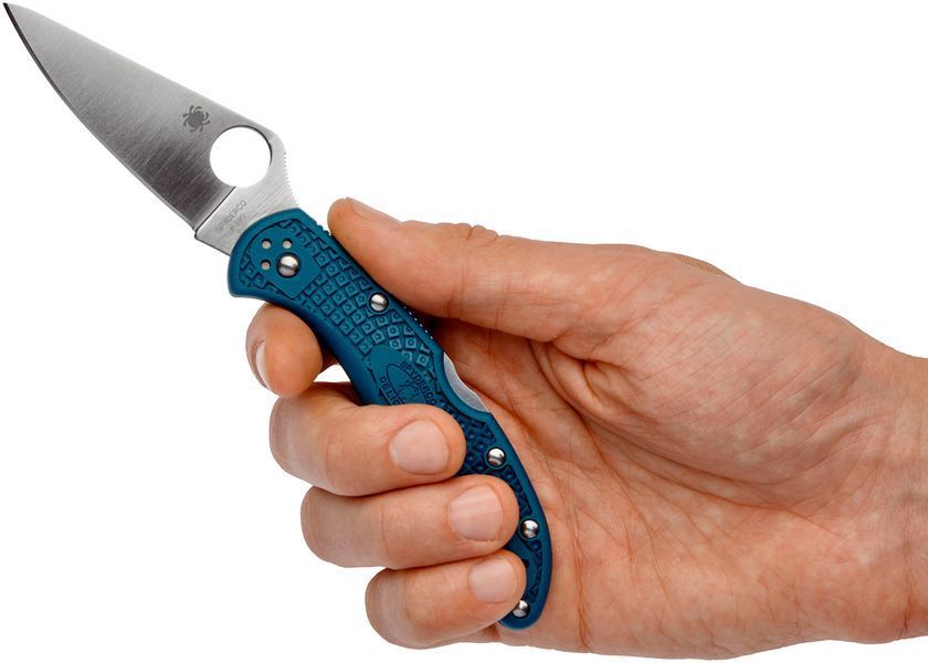 Ніж Spyderco Delica 4 Blue K390 C11FPK390 871431 фото