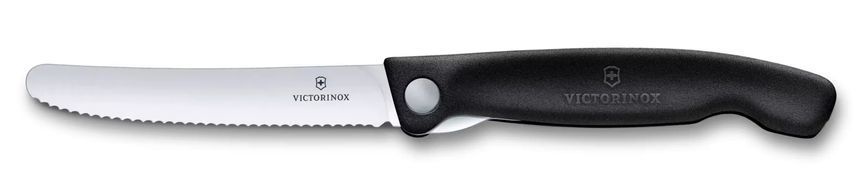Ніж для пікніка складаний Victorinox Swiss Classic Picnic Серрейтор Чорний 6.7833.F V77554434 фото