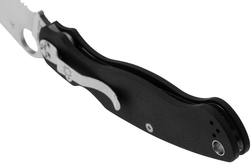 Нож Spyderco Military 2 G-10 Серрейтор Black C36GS2 871697 фото