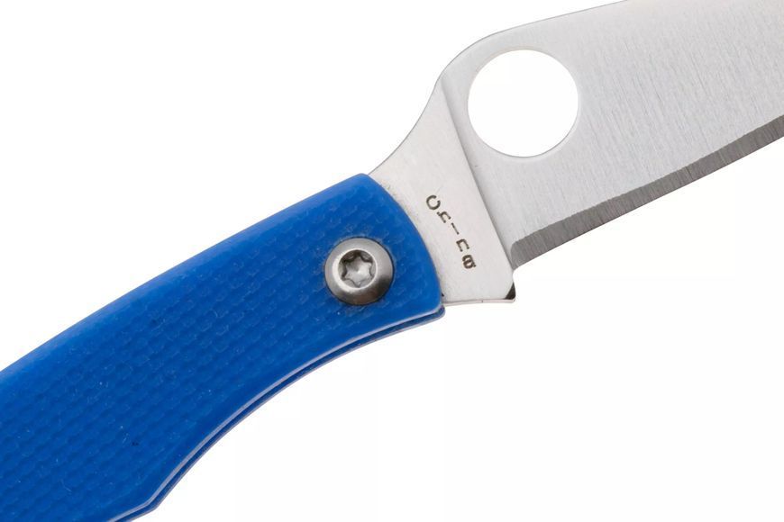 Ніж Spyderco Honeybee 12C27 G-10 Blue C137GBLP 871676 фото