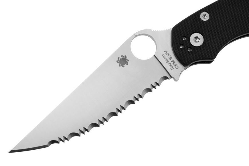 Нож Spyderco Military 2 G-10 Серрейтор Black C36GS2 871697 фото