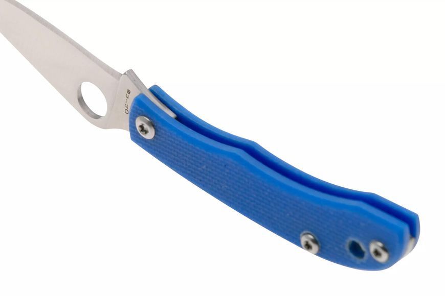 Ніж Spyderco Honeybee 12C27 G-10 Blue C137GBLP 871676 фото