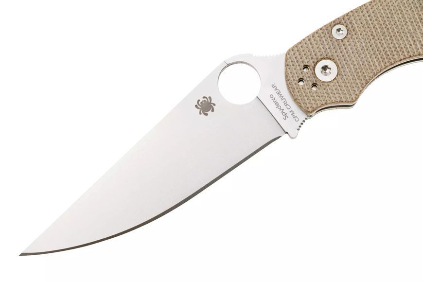 Ніж Spyderco Military 2 CPM Cru-Wear Micarta Brown C36MPCW2 871720 фото