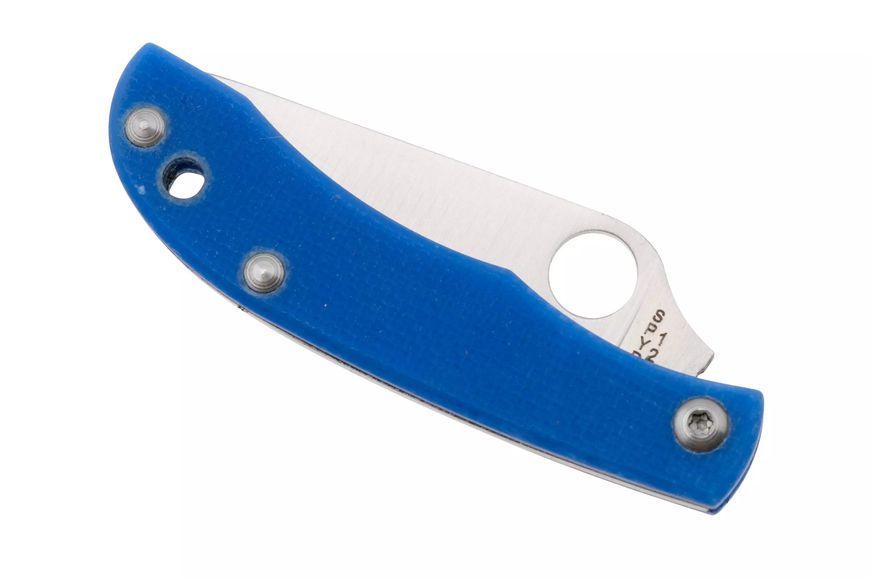 Ніж Spyderco Honeybee 12C27 G-10 Blue C137GBLP 871676 фото