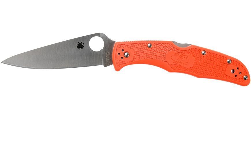Ніж Spyderco Endura 4 Flat Ground Orange VG-10 C10FPOR 871307 фото