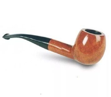 Трубка Brog тютюнова 1.7 x 2.5 см Чорний з коричневим (65 BR) V77553199 фото