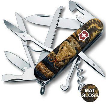 Швейцарський ніж Victorinox Swiss Army Huntsman Zodiac Дерев'яна змія 1.3713.3_Z4280pk 4009116 фото