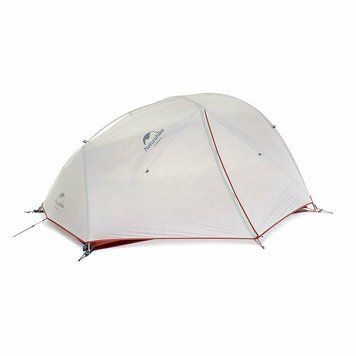 Намет надлегкий двомісний з футпринтом Naturehike Star-River 2 Updated NH17T012-T, 20D, сіро-Червоний 82971 фото