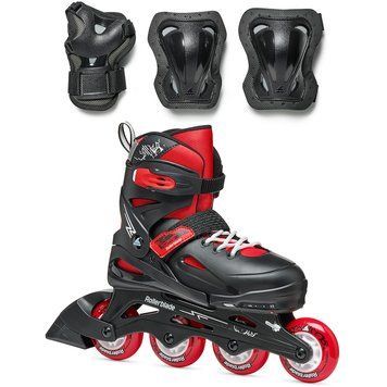 Rollerblade роликові ковзани Fury Combo black-red 29-33 29315 фото