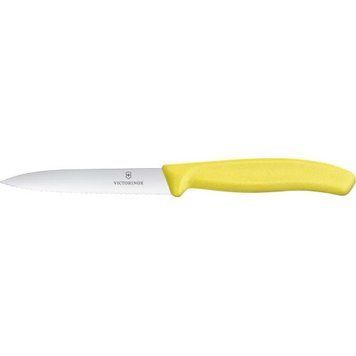 Ніж кухонний Victorinox SwissClassic серрейтор 10 см Жовтий 6.7736.L8 4007061 фото